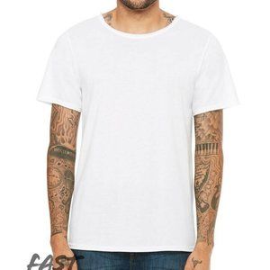 Bella Canvas Raw Neck Triblend T-Shirt 3414 White
